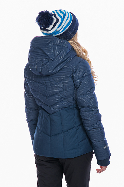 Женский горнолыжный Пуховик High Experience Темно-синий, 6980377