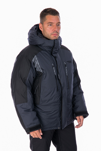 Мужской зимний Пуховик Running River Серый, 827870