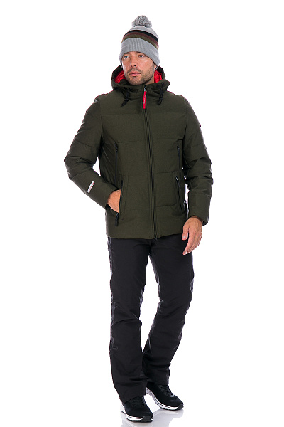 Мужской зимний Пуховик WHS Хаки, 8783228