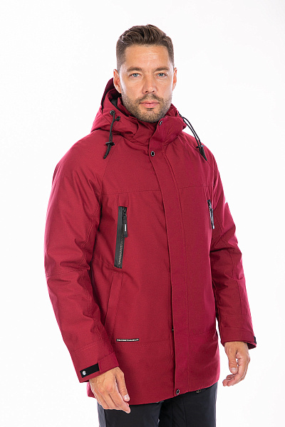 Мужская зимняя Парка WHS Бордовый, 8783286