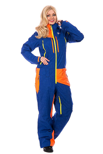 Женский горнолыжный Комбинезон Snow Headquarter Темно-синий, 838116