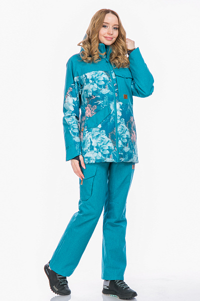 Женский горнолыжный Костюм High Experience Бирюзовый, 6980368K1