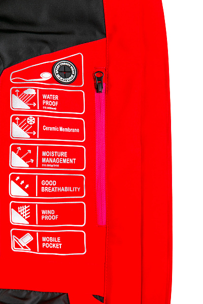 Женская горнолыжная Куртка WHS Красный, 8783340