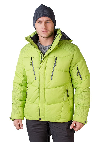 Мужской горнолыжный Пуховик WHS Зеленый, 878367