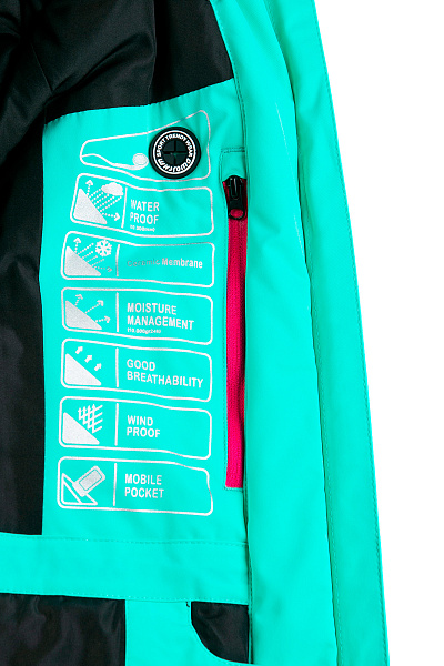 Женский горнолыжный Костюм WHS Мятный, 8783342K2