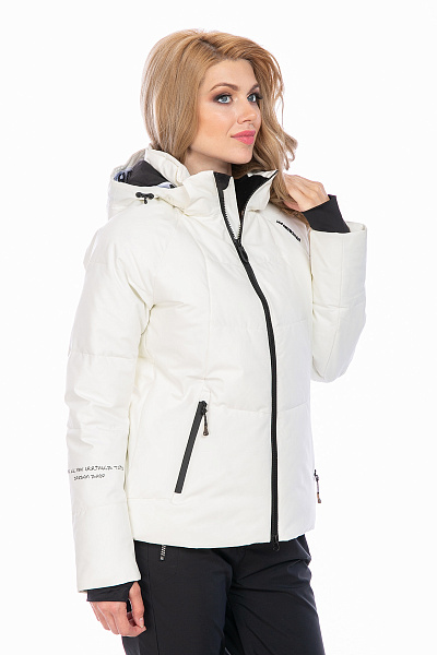 Женский горнолыжный Пуховик WHS Белый, 8783311