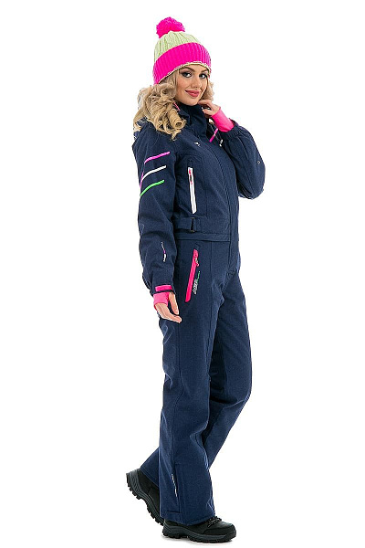 Женский горнолыжный Комбинезон Snow Headquarter Синий, 838111