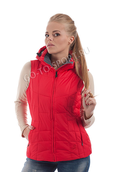Женский горнолыжный Жилет High Experience Красный, 69803