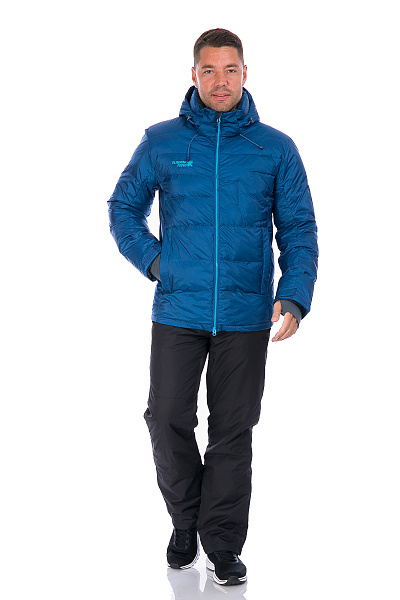 Мужской горнолыжный Пуховик Running River Синий, 827869