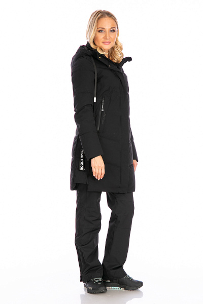 Женский зимний Пуховик WHS Черный, 8783322