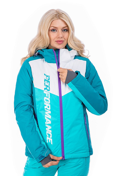 Женская горнолыжная Куртка High Experience Бирюзовый, 6980283