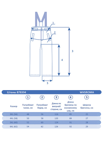 Мужские горнолыжные Штаны WHS Черный, 878394