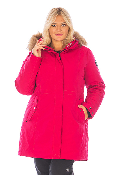 Женская зимняя Парка Lafor Малиновый, 767036
