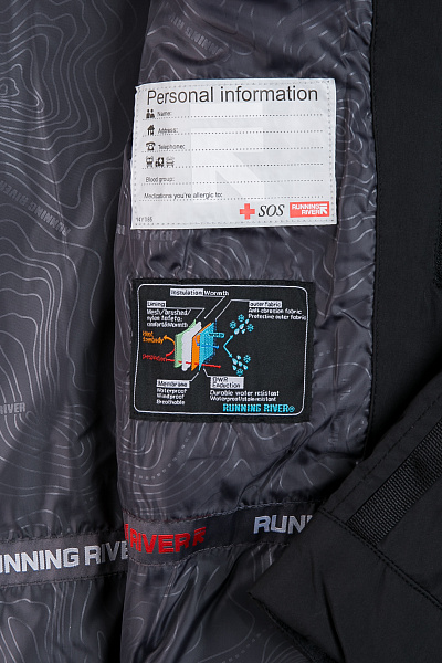 Мужской зимний Пуховик Running River Черный, 827871