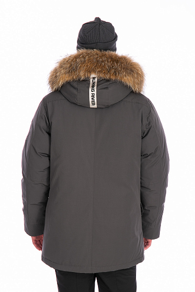 Мужская зимняя Парка Running River Серый, 827886