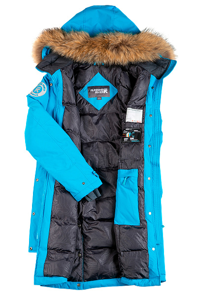 Женская зимняя Парка Running River Голубой, 8278112