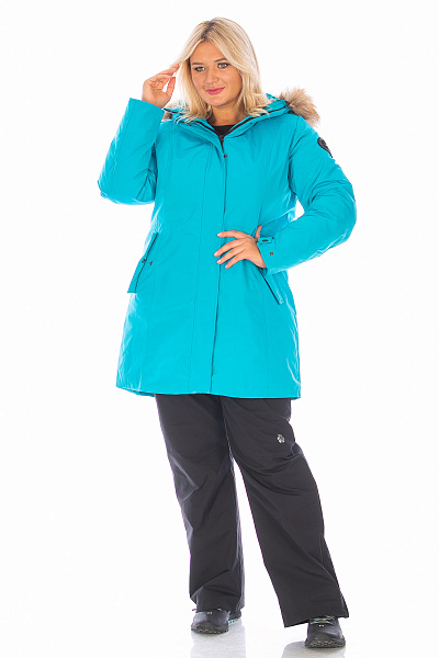 Женская зимняя Парка Lafor Бирюзовый, 767036