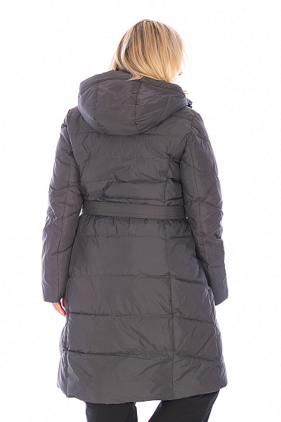 Женский зимний Пуховик Lafor Темно-серый, 767031