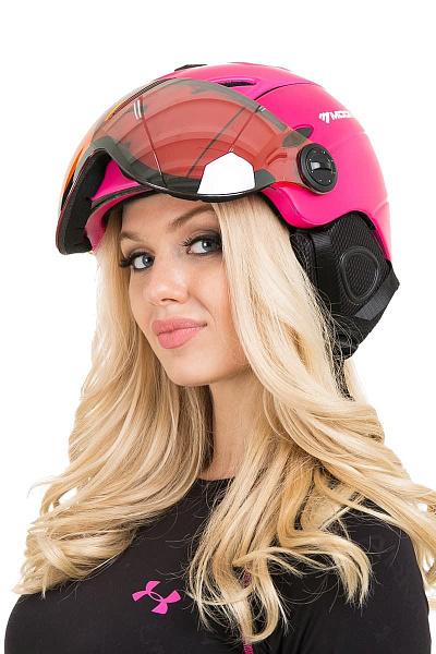 Горнолыжный шлем Moon Малиновый, 77791