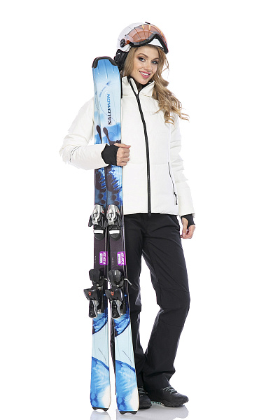 Женский горнолыжный Пуховик WHS Белый, 8783311