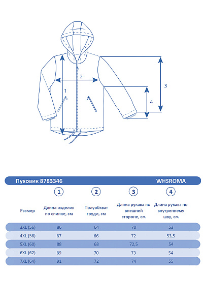 Мужской зимний Пуховик WHS Черный, 8783346