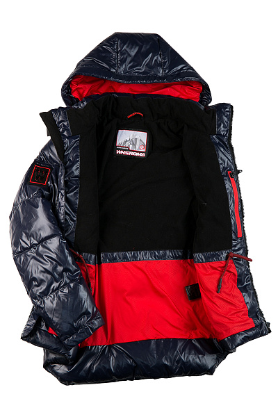 Детский зимний Пуховик WHS Темно-синий, 8783207