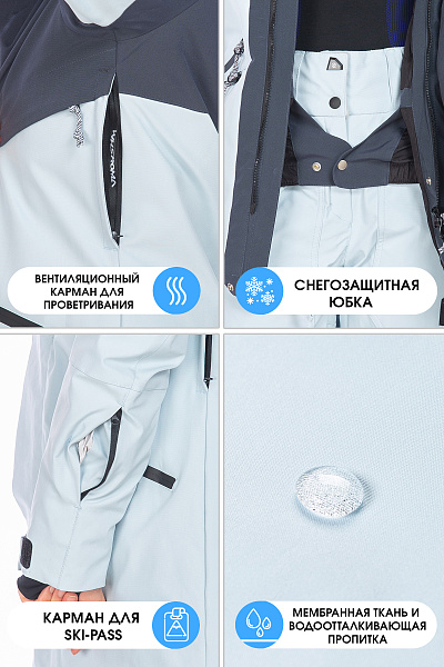 Куртка WHS Голубой, 8783408