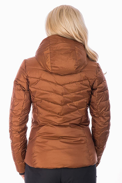 Женский горнолыжный Пуховик Running River Коричневый, 827826