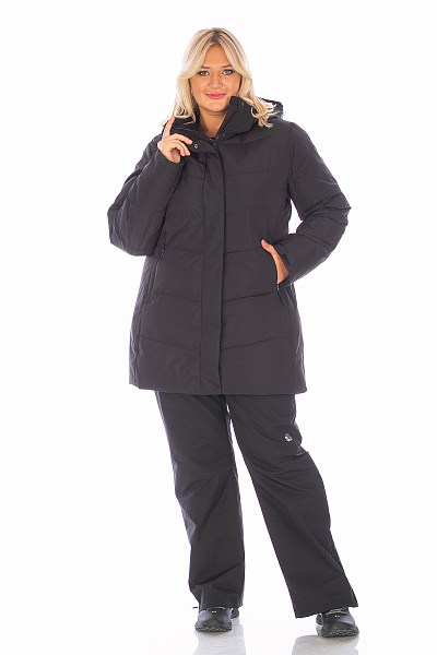 Женская зимняя Куртка Lafor Черный, 767061