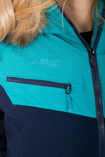 Женская горнолыжная Куртка High Experience Бирюзовый, 6980289