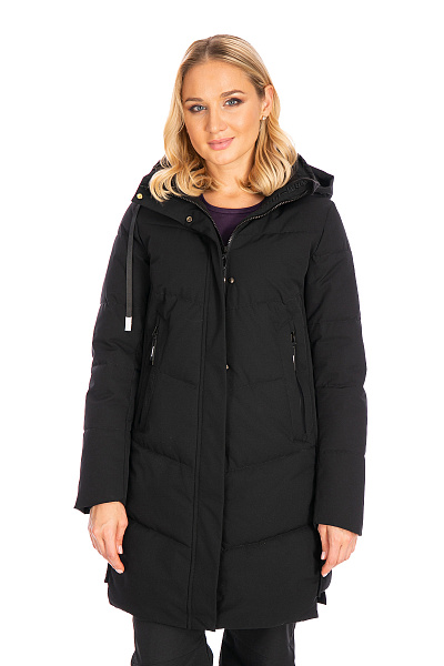 Женский зимний Пуховик WHS Черный, 8783322