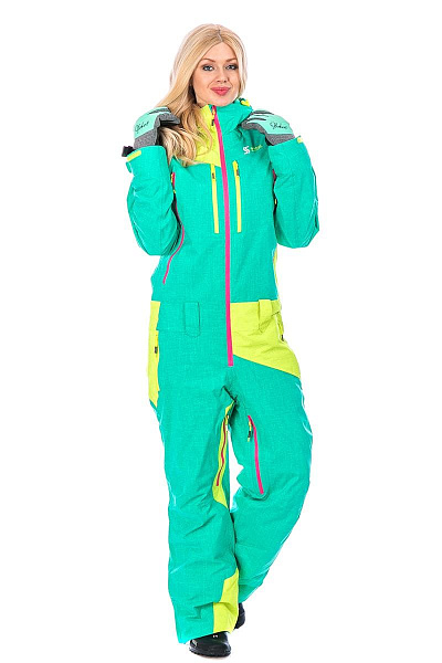 Женский горнолыжный Комбинезон Snow Headquarter Зеленый, 838116