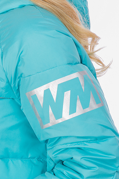 Женский зимний Пуховик WHS Голубой, 8783242
