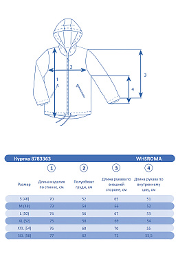 Мужская горнолыжная Куртка WHS Серо-синий, 8783363