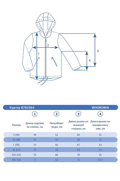 Мужская горнолыжная Куртка WHS Серо-синий, 8783363