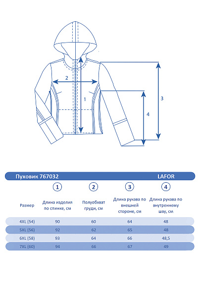 Женский зимний Пуховик Lafor Черный, 767032