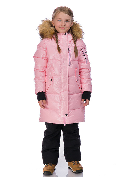 Детский зимний Пуховик WHS Розовый, 8783210