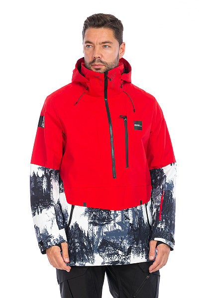 Мужской горнолыжный Анорак WHS Красный, 8783352