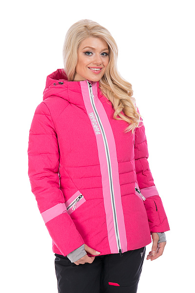 Женский горнолыжный Пуховик WHS Малиновый, 8783194