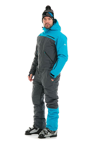 Мужской горнолыжный Комбинезон Snow Headquarter Серый, 83817