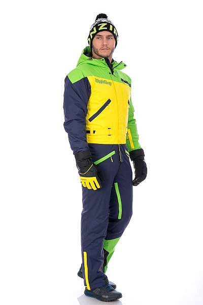 Мужской горнолыжный Комбинезон High Experience Темно-синий, 6980301