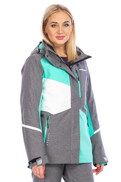 Женская горнолыжная Куртка WHS Светло-серый, 8783361