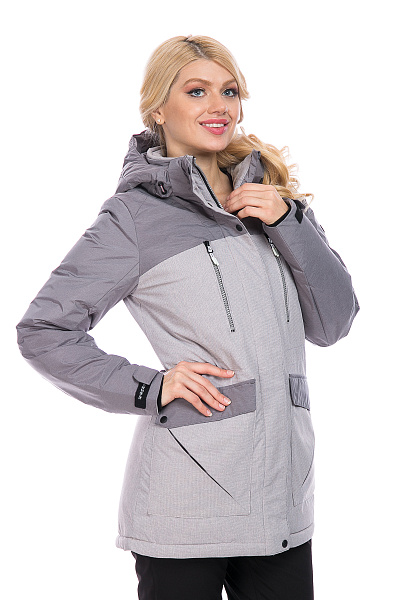 Женская зимняя Парка WHS Серый, 8783248