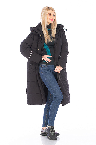 Пуховик WHS Черный, 8783396