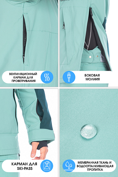 Анорак WHS Зеленый, 8783426