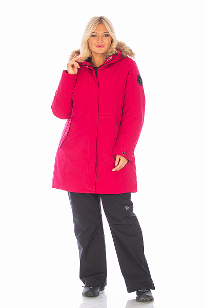 Женская зимняя Парка Lafor Малиновый, 767036