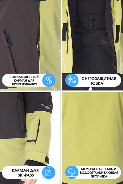 Куртка WHS Зеленый, 8783463