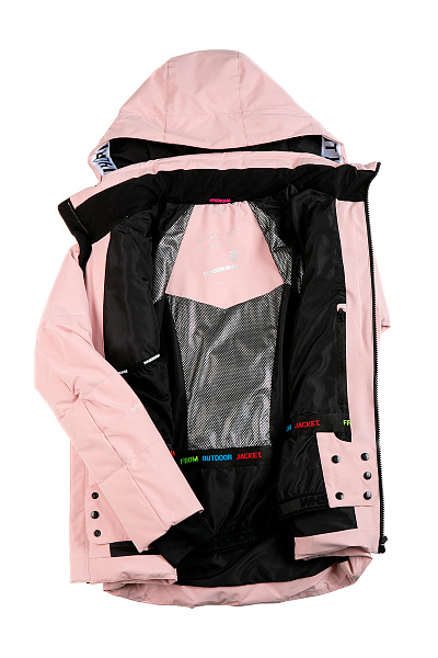 Женский горнолыжный Пуховик WHS Розовый, 8783311