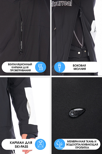 Анорак WHS Черный, 8783426