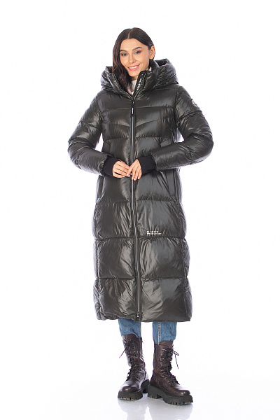 Пуховик FREE COVER Темно-зеленый, 70673